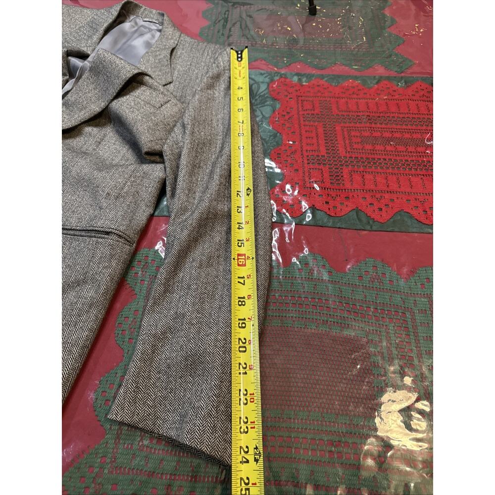 Ermenegildo Zegna Sport Coat 42R 52EU Wool Cashmere Herringbone Made In Italy - Picture 10 of 13